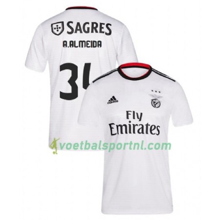 Benfica Andre Almeida 34 Uit Shirt 2018-19